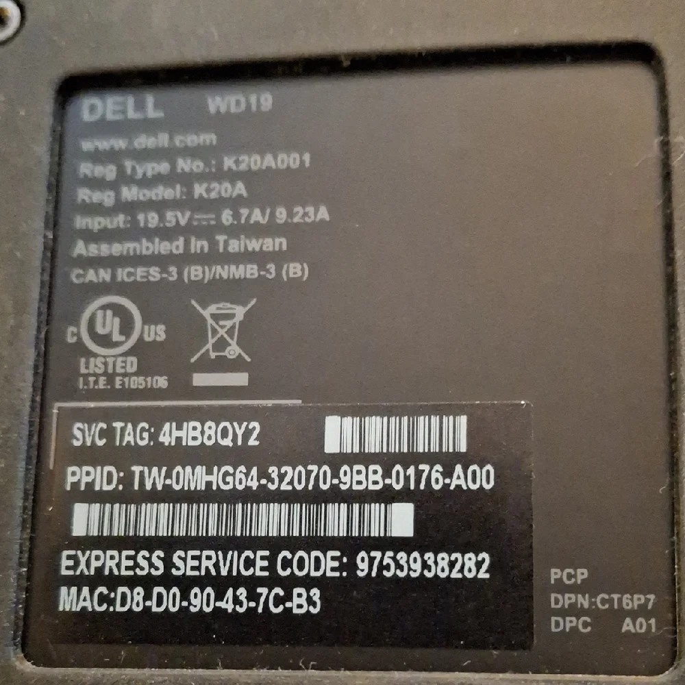 Dell K20A Docking Hub